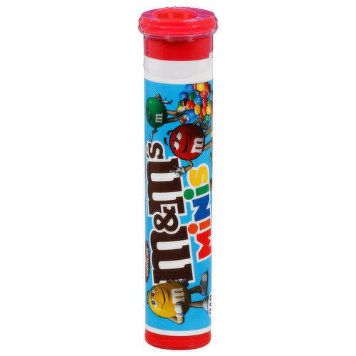 M&M's Minis Valentines Day Milk Chocolate Candy, Mega Tube - 1.77 oz