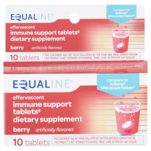 Equaline Immune Support, Effervescent, Berry, Tablets