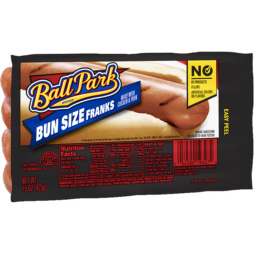 Ball Park Hot Dogs are as much a summer American tradition as a trip to the ballpark or fireworks on the 4th of July, so you can enjoy the flavor of summer whenever the mood strikes. Our tender and juicy hot dogs plump when you cook ‘em, and are a staple at everything from backyard BBQs to a game-day tailgate to a quick weeknight dinner. Sky’s the limit for toppings. A chili dog a sprinkling of cheddar cheese and onions? Sure! Wrapped in bacon? Love the gourmet twist! You can even create a hot dog buffet, where everyone will find a combination to love. Whether you're enjoying a classic hot-off-the-grill dog or loading one up Chicago style, Ball Park’s premium hot dogs will always take you back to that authentic taste of summer.