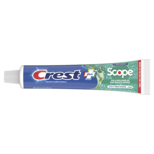 Crest Whitening Plus Scope Crest + Scope Complete Whitening Toothpaste, Minty Fresh, 5.4 oz