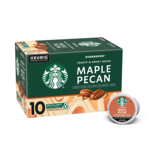 Starbucks K-Cup Coffee Pods, Maple Pecan Naturally Flavored