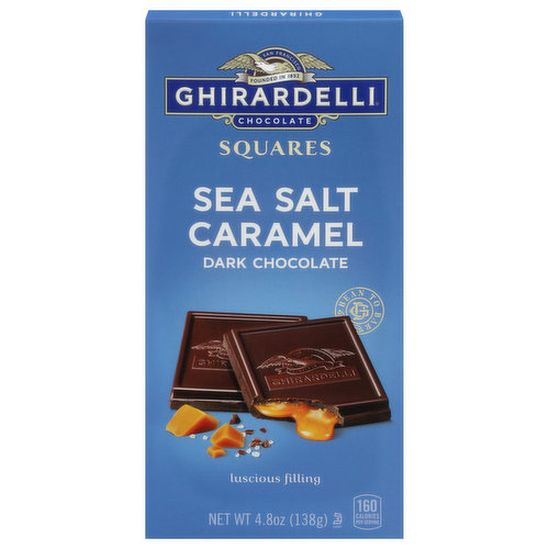 Ghirardelli Dark Chocolate, Sea Salt Caramel