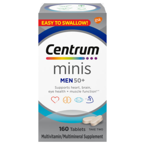 Centrum Multivitamin/Multimineral, Mens 50+, Minis, Tablets