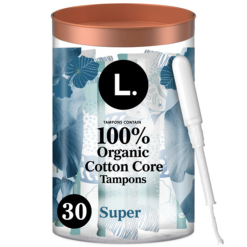 L. Organic Cotton Cotton Tampons Super Absorbency