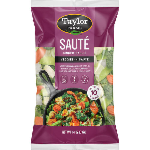 Taylor Farms Veggies and Sauce, Ginger Garlic, Saute