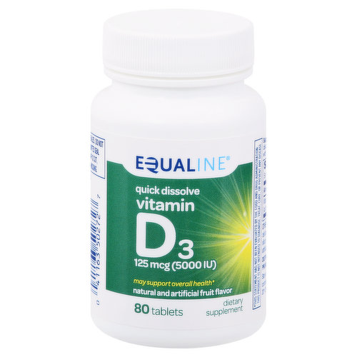 Equaline Vitamin D3, 125 mcg, Tablets
