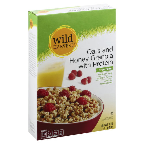 WILD HARVEST Granola, Oats and Honey, with Protein