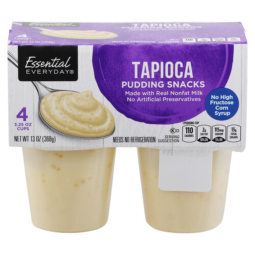 Essential Everyday Pudding Snacks, Tapioca