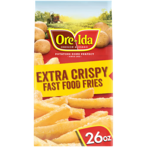 Ore-Ida Extra Crispy Fast Food French Fries Fried Frozen Potatoes