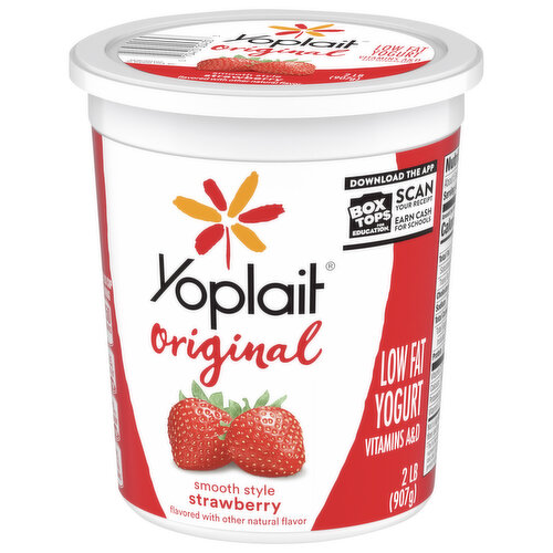 Yoplait Original Low Fat Smooth Style Strawberry Yogurt