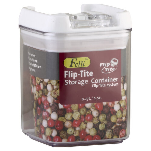 Felli Flip-Tite Storage Container, 9 Ounce