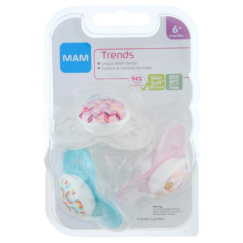 Mam Pacifiers, Trends, 6+ Months