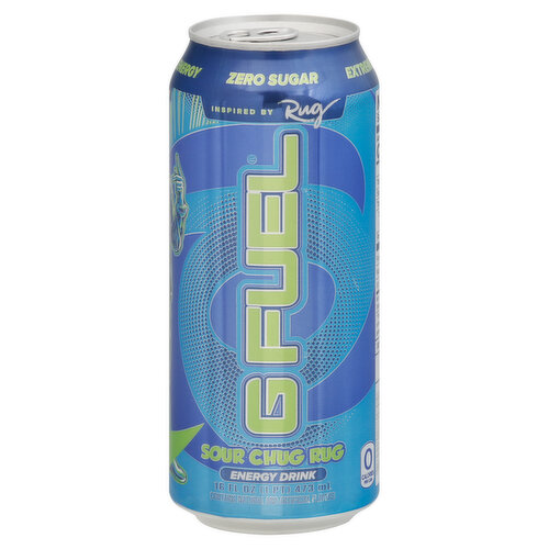 G Fuel Energy Drink, Zero Sugar, Sour Chug Rug