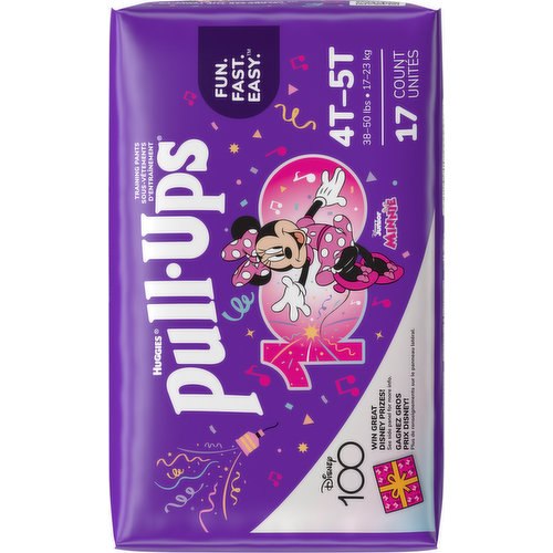 HUGGIES PULL-UPS TRAINING Pants Girls Disney Minnie Mouse Size 2T