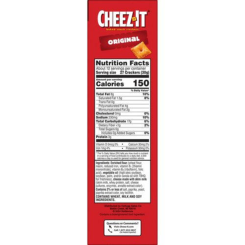 Cheez-It Cheese Crackers, Original