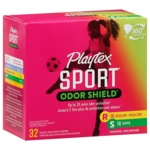 Playtex - Playtex, Sport - Tampons, Plastic, Regular/Super