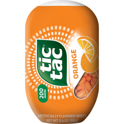 Tic Tac Mints, Orange - 200 mints, 3.4 oz