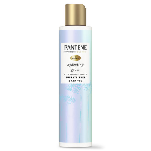 Pantene Nutrient Blends Pantene Nutrient Blends Sulfate Free Hydrating Glow with Baobab Essence Sulfate free Shampoo, 9.6 fl oz