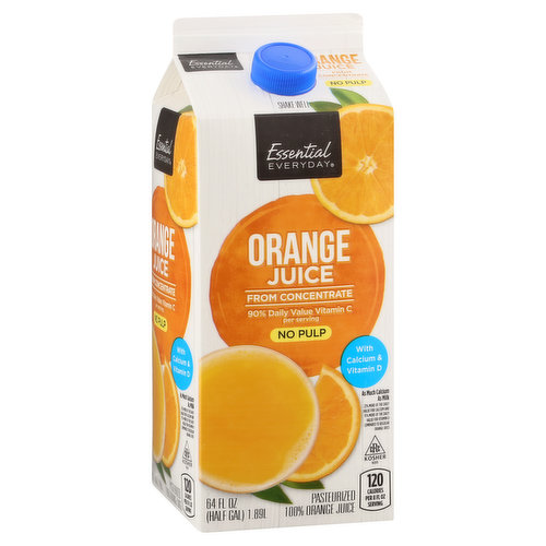 ESSENTIAL EVERYDAY Orange Juice, From Concentrate, No Pulp