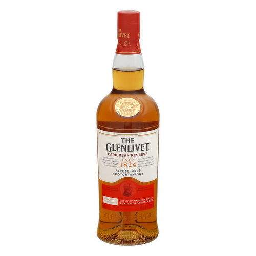 The Glenlivet Scotch Whisky, Single Malt, Caribbean Reserve