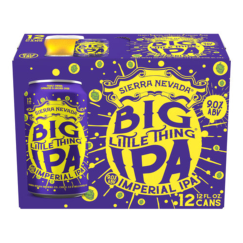 Sierra Nevada Beer, Big Little Thing Imperial IPA Craft Beer 12 Pack (12oz Cans)