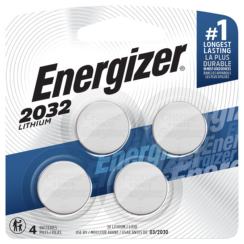 Energizer Batteries, Lithium, 2032