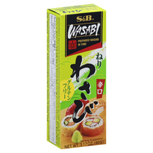 S&B Wasabi, Prepared, In Tube