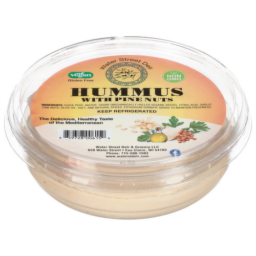 Water Street Deli Hummus, with Pine Nuts