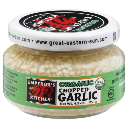 Emperors Kitchen Garlic, Organic, Chopped