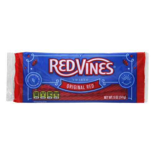 Red Vines Twists, Original Red Licorice Candy, King Size