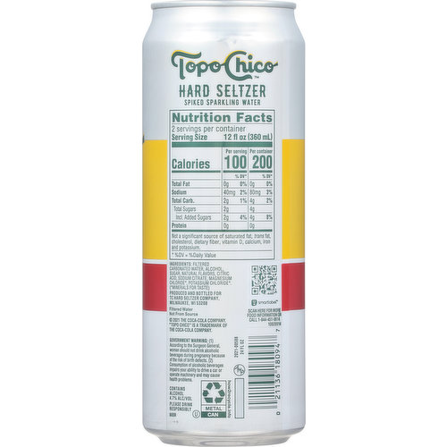 Topo Chico Seltzer Hard Seltzer Variety Pack, 12 cans / 12 fl oz - Foods Co.