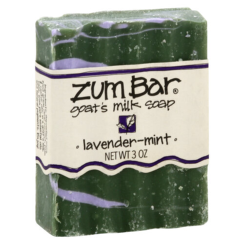 ZUM BAR Soap, Goat's Milk, Lavender-Mint