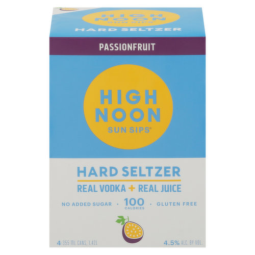High Noon Sun Sips Hard Seltzer, Passionfruit