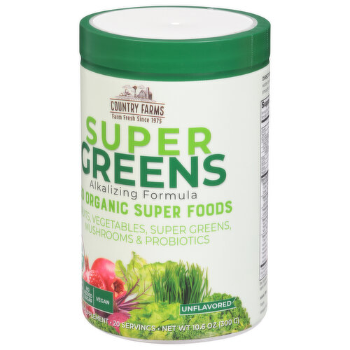 Country Farms Alkalizing Formula, Super Greens