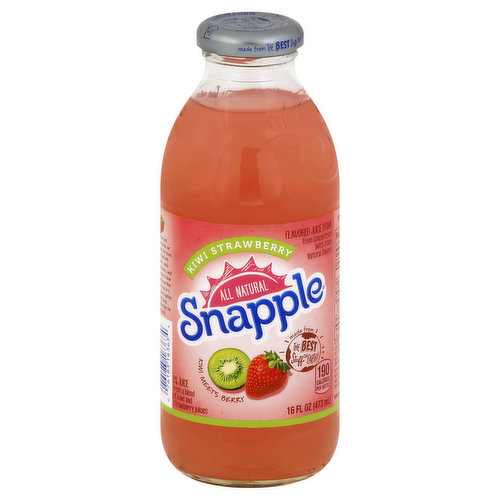 Snapple Juice Drink, Kiwi Strawberry Flavored