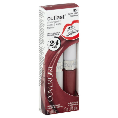 CoverGirl Outlast Lipcolor, All-Day, Blushed Mauve 550