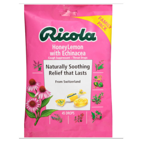 Ricola Honey Lemon with Echinacea Herb Cough Drops