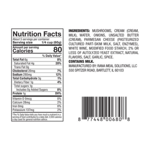 Rana Portobello Mushroom Refrigerated Sauce