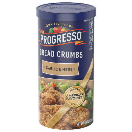 Progresso Bread Crumbs, Garlic & Herb