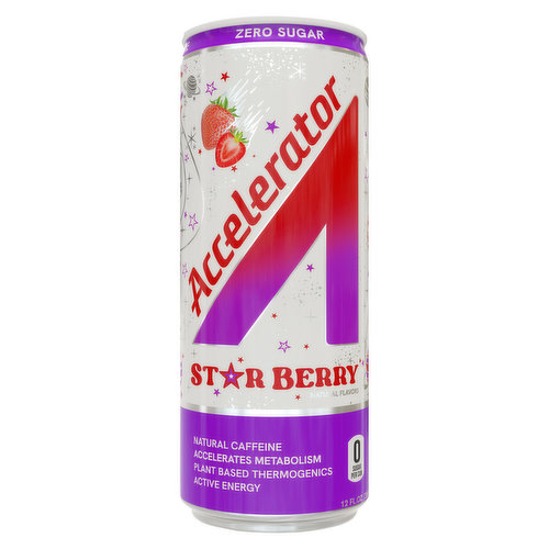 Accelerator Energy Drink, Zero Sugar, Star Berry