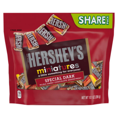 Hershey's Chocolate, Special Dark, Assortment, Miniatures, Share Pack