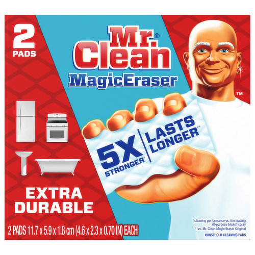 Mr. Clean Magic Eraser Cleaning Pads, Household, Extra Durable