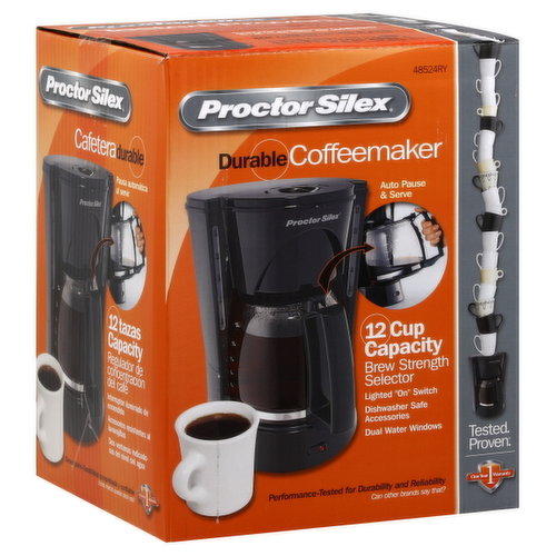 Proctor Silex Coffeemaker, Durable, 12 Cup Capacity