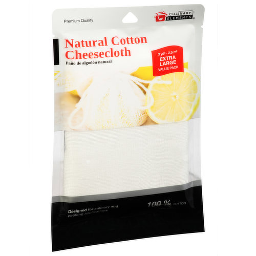 Culinary Elements Cheesecloth, Natural Cotton, Extra Large, Value Pack