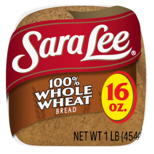 Sara Lee 100% Whole Wheat Bread - 16 OZ (1 LB)