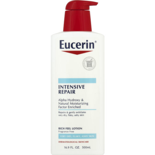 Eucerin Lotion, Very Dry Skin, Intensive Repair, Fragrance Free