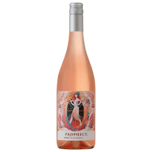 Prophecy Rosé Wine is delicate and bright with notes of strawberries and raspberries in a screw top 750 mL bottle. Hints of white peach and a crisp, refreshing finish make this French wine the ideal complement to a meat and cheese tray or grilled salmon. Perfect to serve at a garden party on warm summer days, this blush wine is best enjoyed chilled alongside good company. This Rose has an easy to open screw cap, it is resealable for secure storage. Prophecy Rose wine showcases the best of the South of France. Beautiful wines, inside and out. Discover your Prophecy.