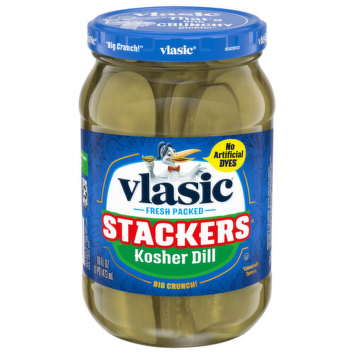 Vlasic Pickles, Kosher Dill, Stackers