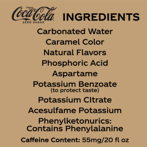 Coca-Cola Zero Sugar - All Products & Ingredients