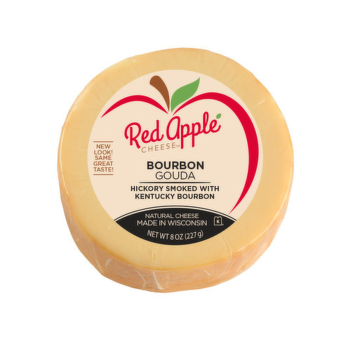 Red Apple Cheese Cheese, Bourbon Gouda, Hickory Smoked